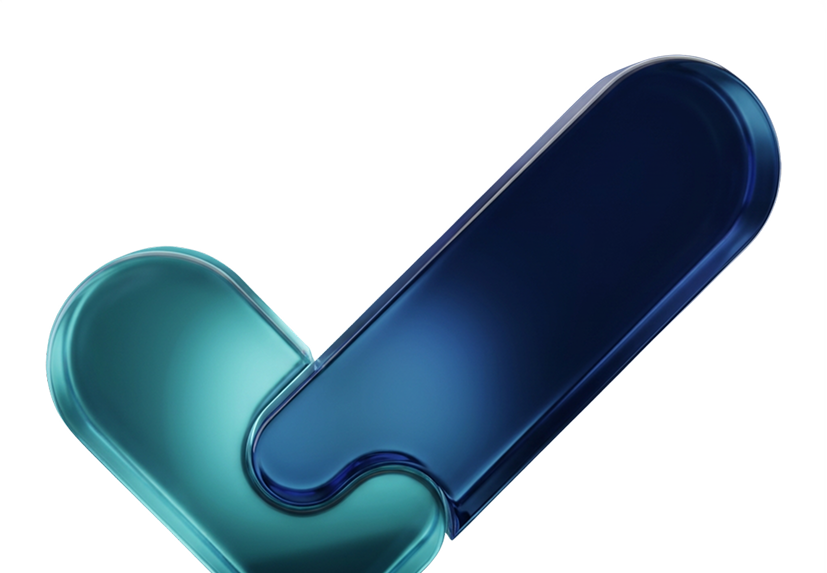 3D checkmark